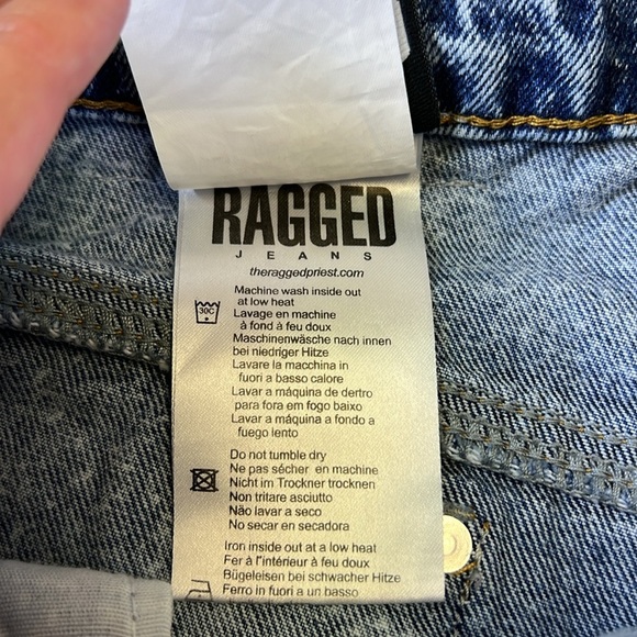 Ragged Women’s Vintage Y2K Acid Wash Blue Denim Jeans - Picture 6 of 14